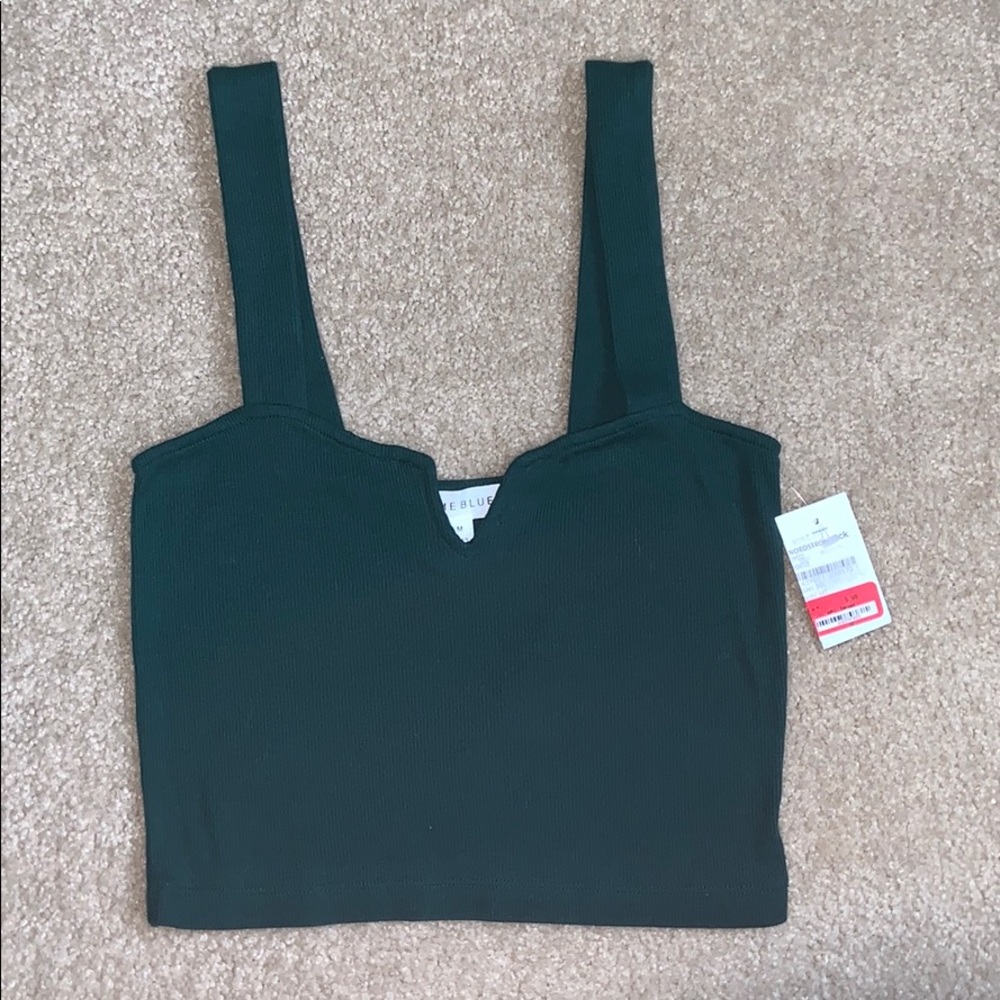 NWT | Lime Blue Crop Top